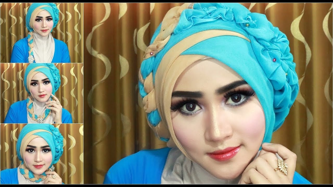 Detail Tutorial Hijab Kombinasi Nomer 2