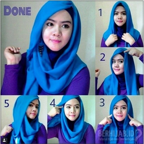 Detail Tutorial Hijab Kombinasi Nomer 12