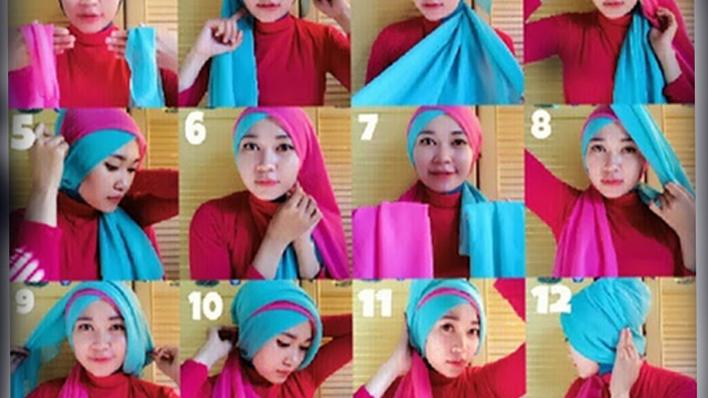 Detail Tutorial Hijab Kombinasi Nomer 25