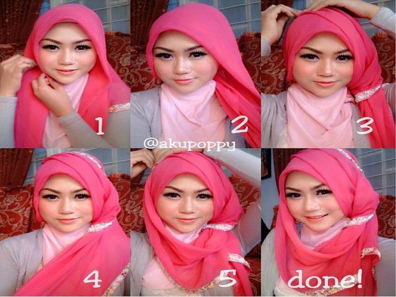 Detail Tutorial Hijab Kombinasi Nomer 41