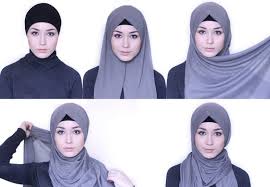 Detail Tutorial Hijab Panjang Simple Nomer 11