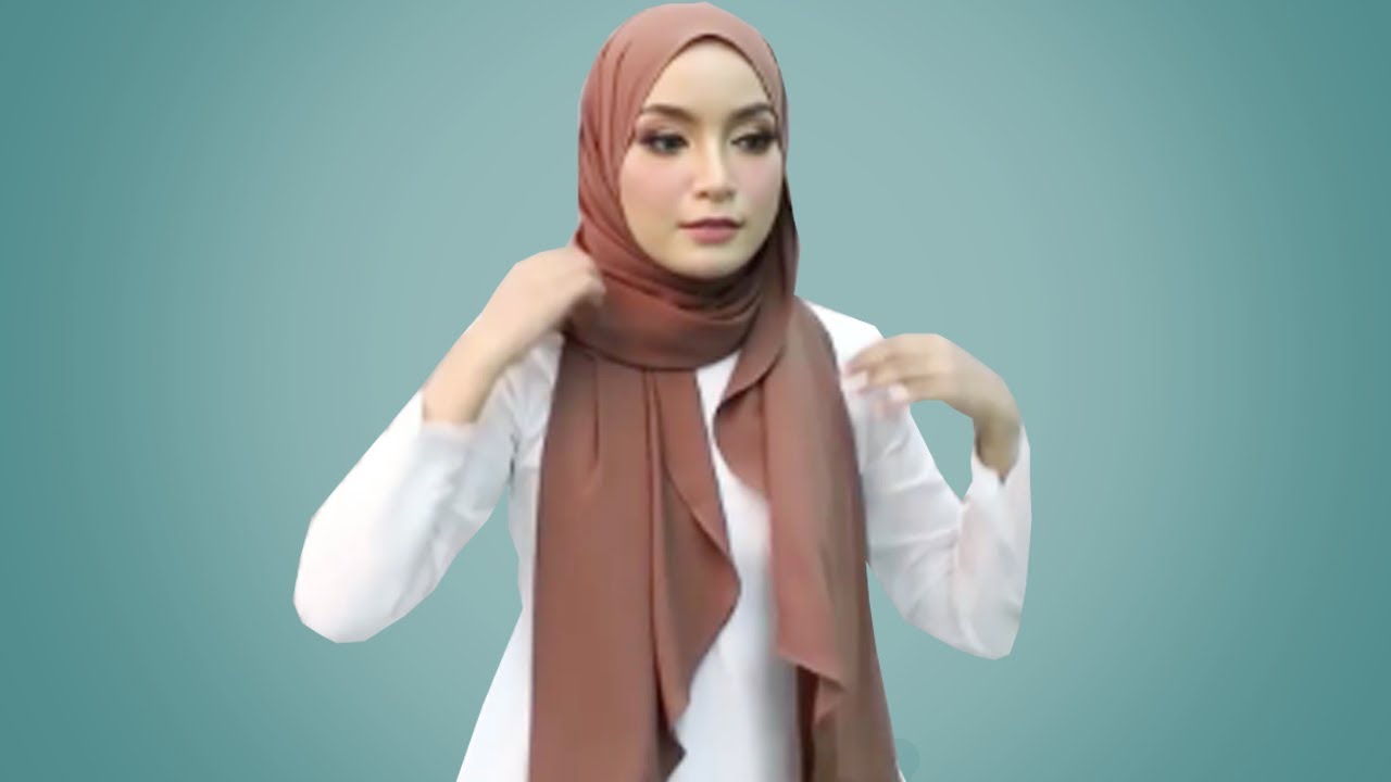 Detail Tutorial Hijab Panjang Simple Nomer 33