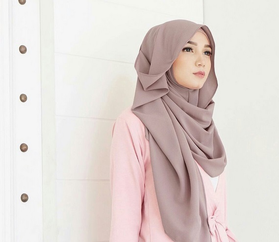 Detail Tutorial Hijab Panjang Simple Nomer 38