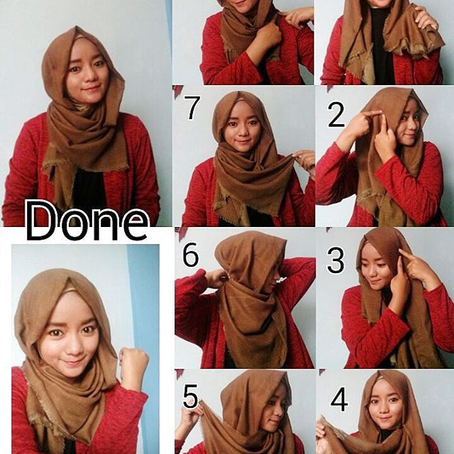 Detail Tutorial Kerudung Panjang Nomer 28