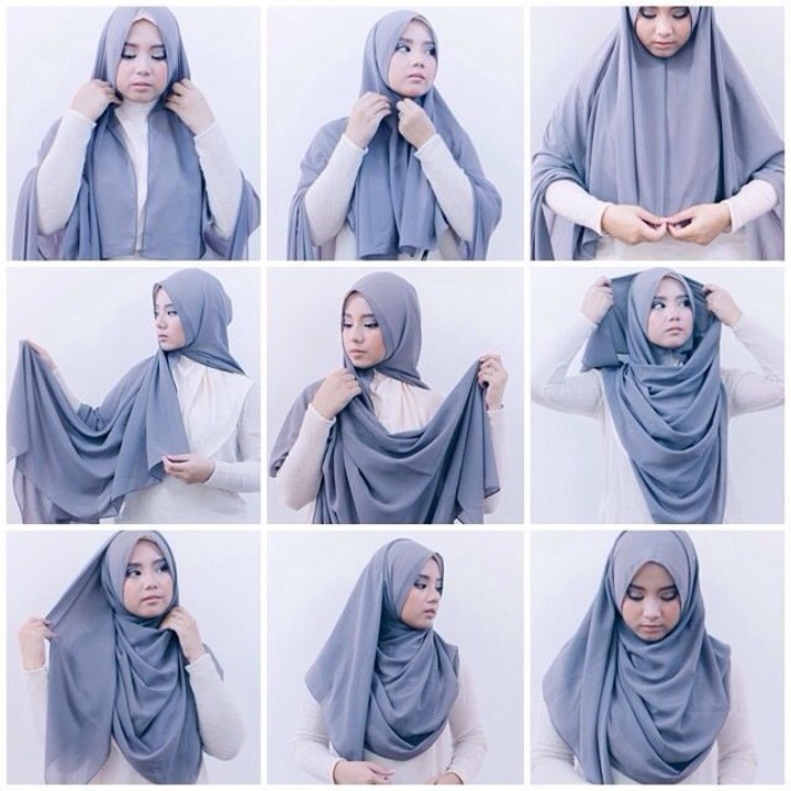 Detail Tutorial Kerudung Panjang Nomer 5