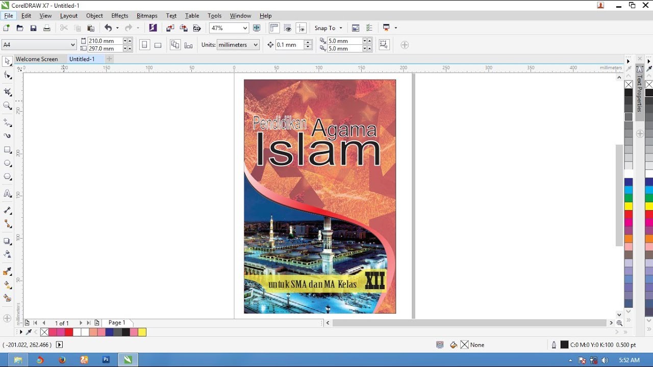 Detail Tutorial Membuat Cover Buku Dengan Corel Draw Nomer 5