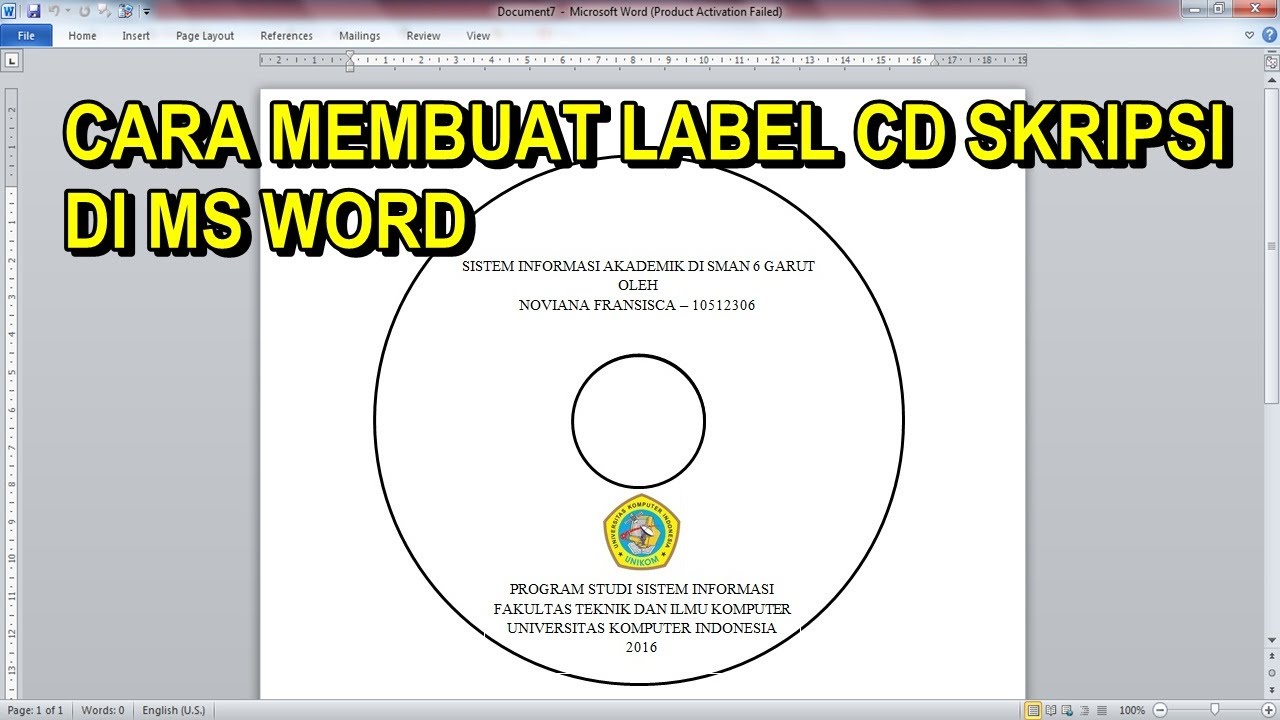 Detail Tutorial Membuat Cover Cd Nomer 29