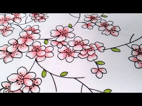 Detail Tutorial Membuat Gambar Bunga Sakura Nomer 12