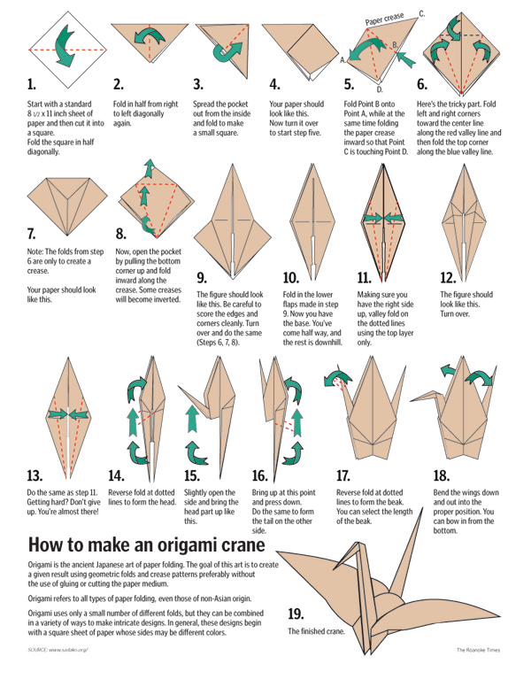 Detail Tutorial Membuat Origami Burung Nomer 11