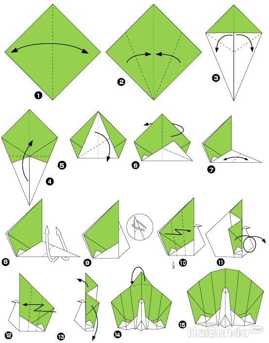 Detail Tutorial Membuat Origami Burung Nomer 13