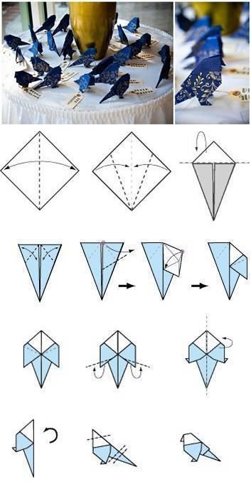 Detail Tutorial Membuat Origami Burung Nomer 28