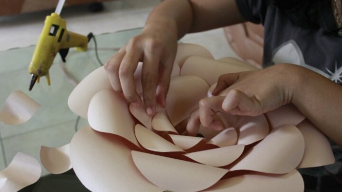 Detail Tutorial Membuat Paper Flower Nomer 12