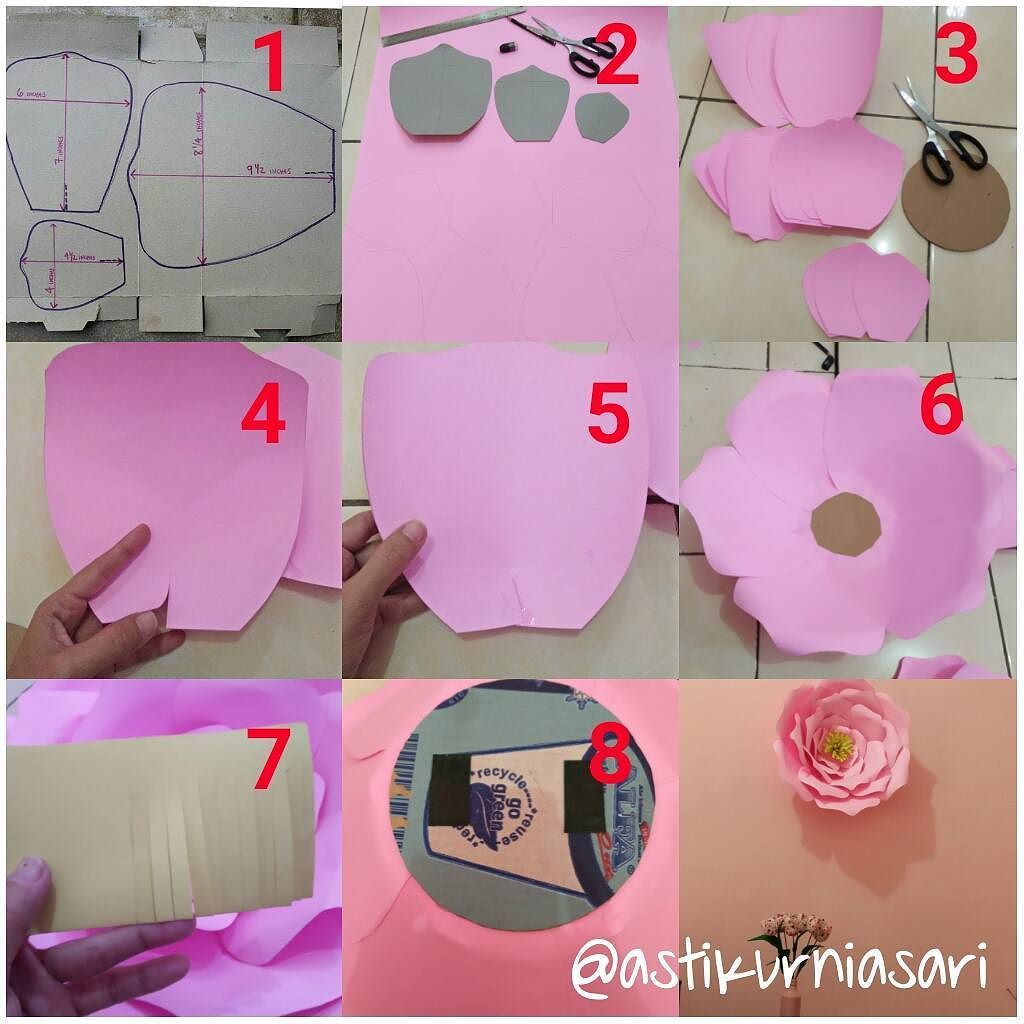Detail Tutorial Membuat Paper Flower Nomer 5