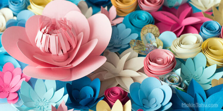 Detail Tutorial Membuat Paper Flower Nomer 39