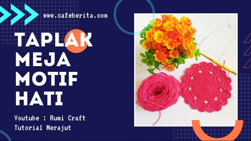 Detail Tutorial Merajut Taplak Meja Nomer 26