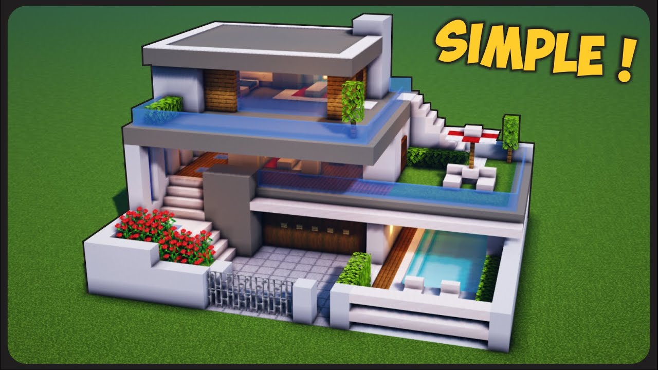 Detail Tutorial Minecraft Rumah Modern Nomer 2