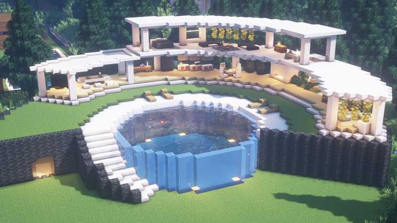 Detail Tutorial Minecraft Rumah Modern Nomer 32