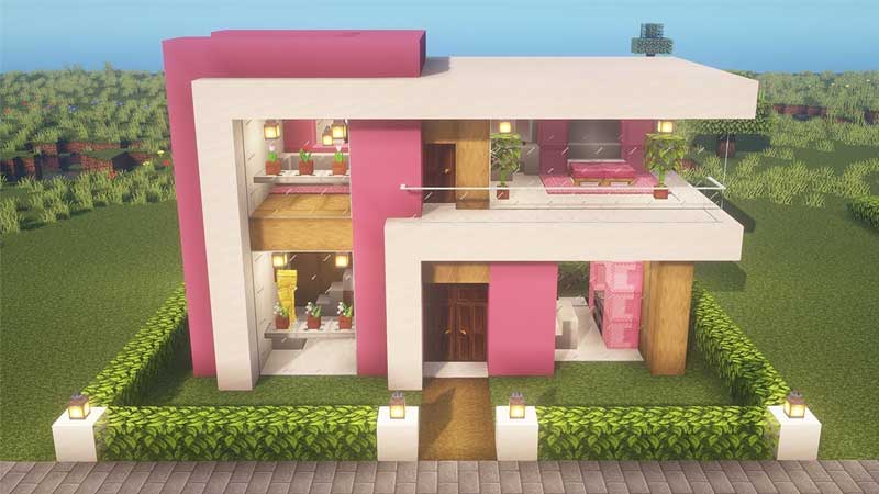 Detail Tutorial Minecraft Rumah Modern Nomer 35