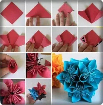 Detail Tutorial Origami Bunga Nomer 19