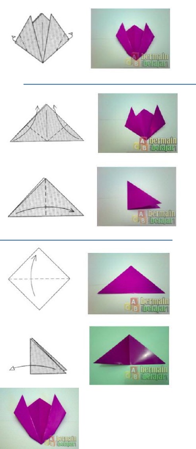 Detail Tutorial Origami Bunga Nomer 33