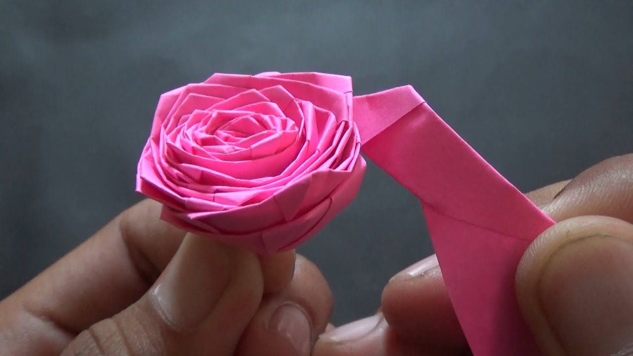 Detail Tutorial Origami Bunga Mawar Nomer 48