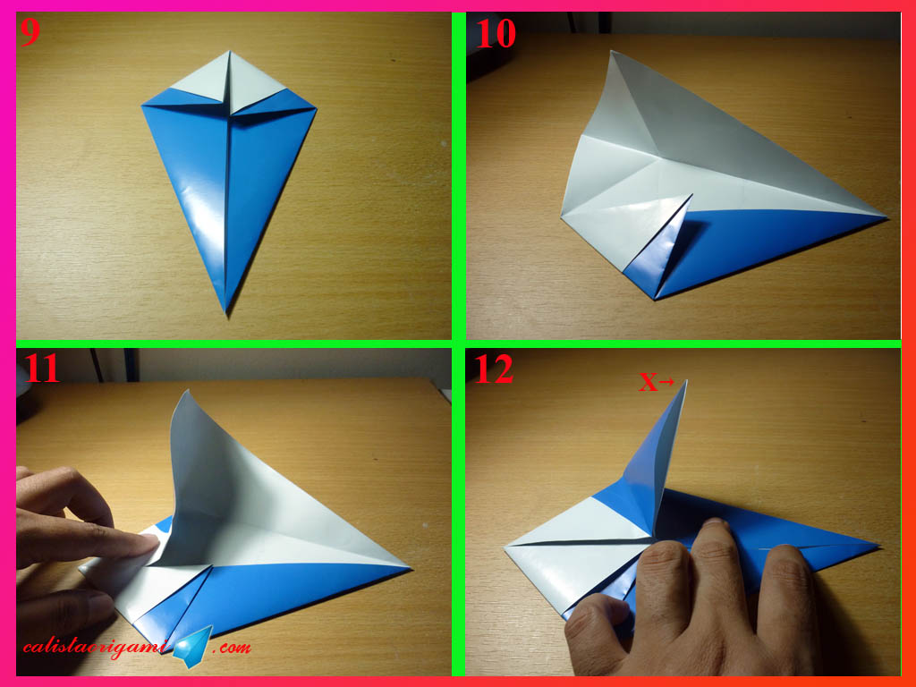 Detail Tutorial Origami Burung Nomer 17