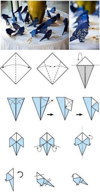 Detail Tutorial Origami Burung Nomer 26