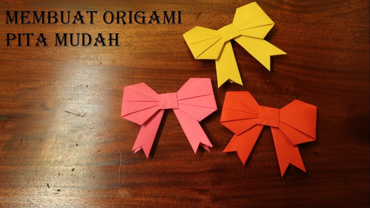 Detail Tutorial Origami Pita Nomer 3