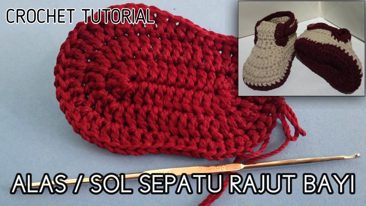 Detail Tutorial Sepatu Rajut Bayi Nomer 7