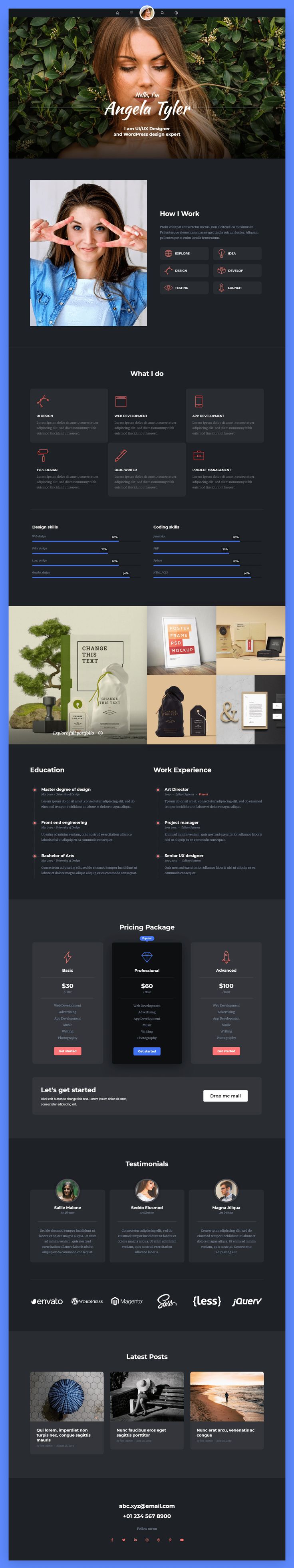 Detail Tyler Template Wordpress Nomer 17