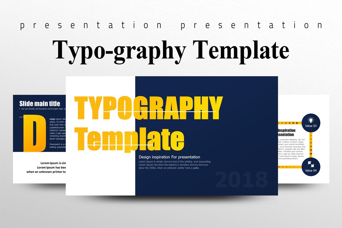Typography Powerpoint Template - KibrisPDR