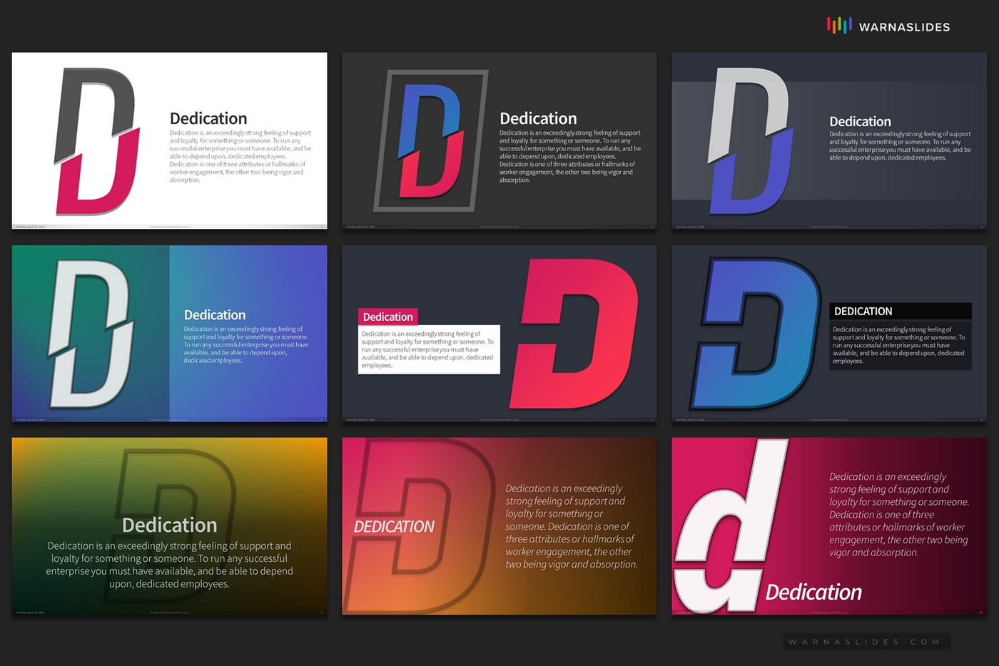 Detail Typography Powerpoint Template Nomer 13