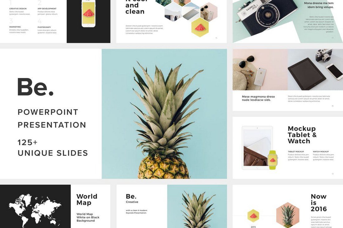 Detail Typography Powerpoint Template Nomer 15