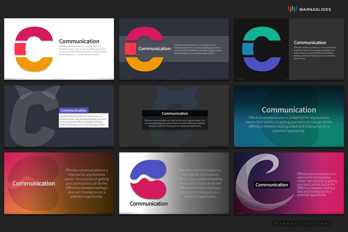Detail Typography Powerpoint Template Nomer 19