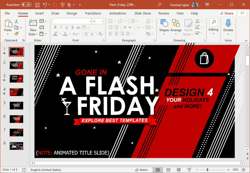 Detail Typography Powerpoint Template Nomer 25