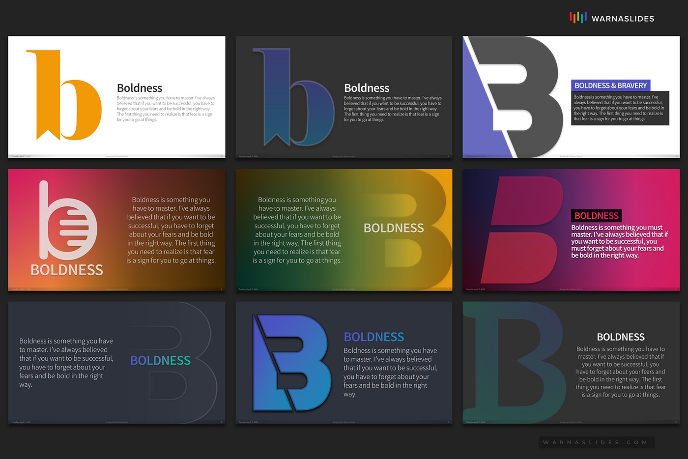 Detail Typography Powerpoint Template Nomer 4