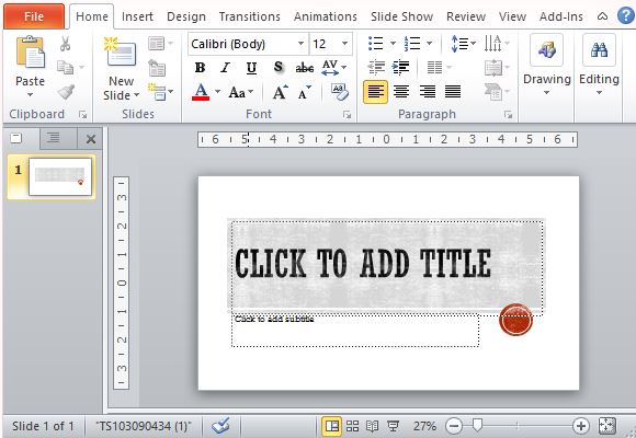 Detail Typography Powerpoint Template Nomer 37