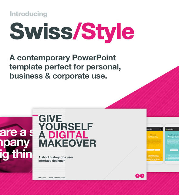 Detail Typography Powerpoint Template Nomer 7