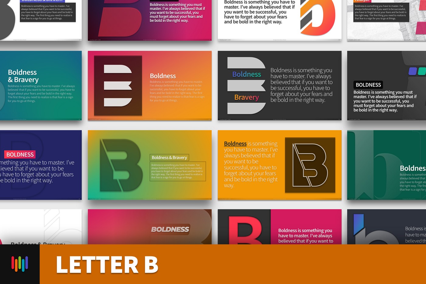 Detail Typography Powerpoint Template Nomer 9