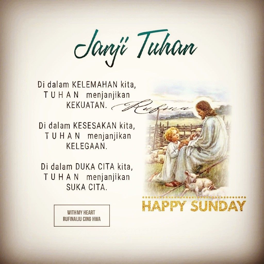 Detail Ucapan Happy Sunday Kristen Nomer 8