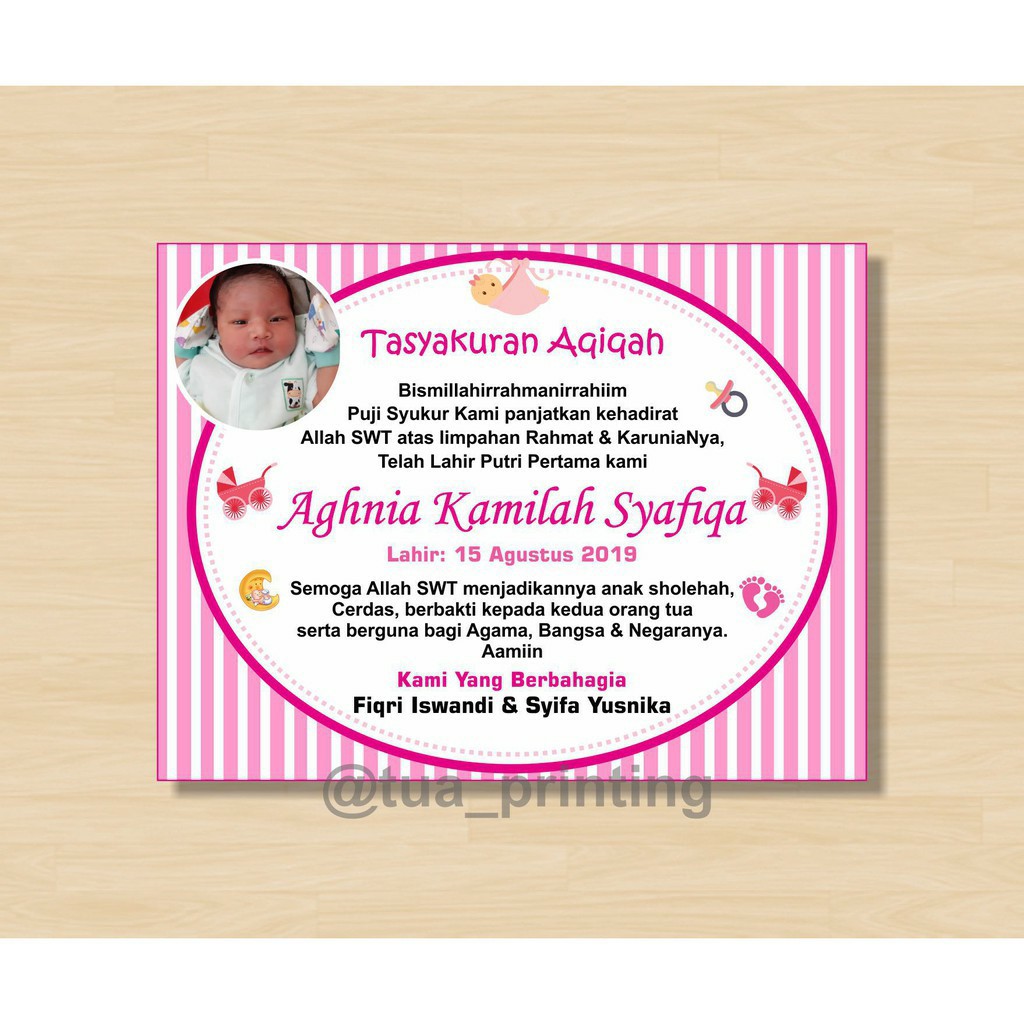 Detail Ucapan Kartu Aqiqah Nomer 46