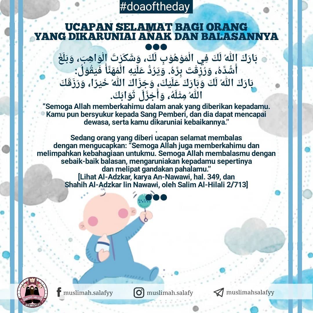 Detail Ucapan Kelahiran Bayi Islami Nomer 4