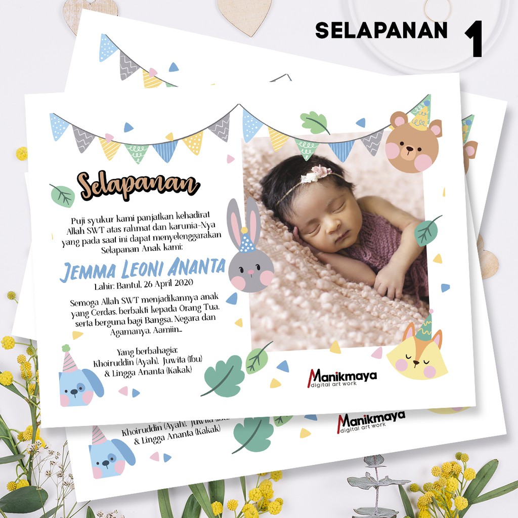 Detail Ucapan Selapanan Bayi Nomer 50