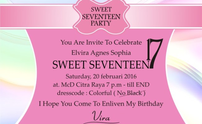 Detail Ucapan Sweet Seventeen Birthday Nomer 13