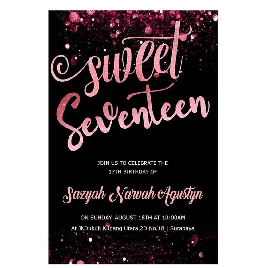 Detail Ucapan Sweet Seventeen Birthday Nomer 30