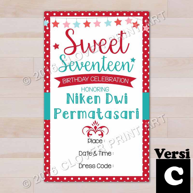 Detail Ucapan Sweet Seventeen Birthday Nomer 45