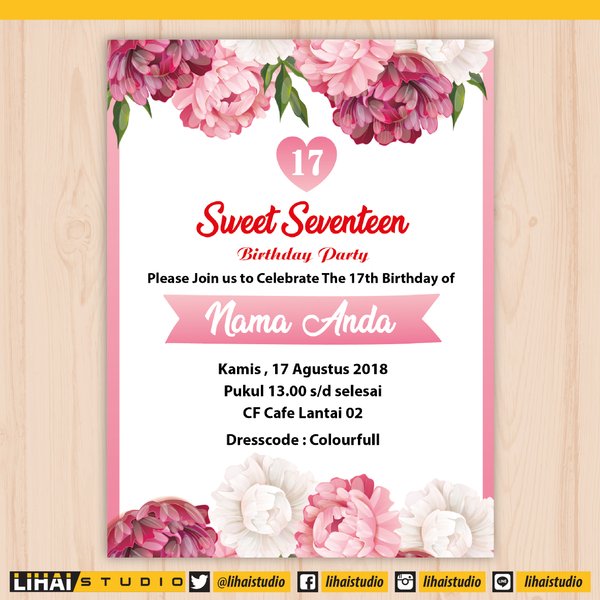 Detail Ucapan Sweet Seventeen Birthday Nomer 6