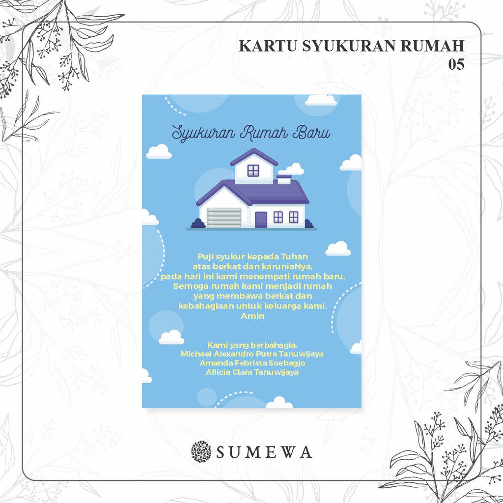 Ucapan Syukur Rumah Baru - KibrisPDR