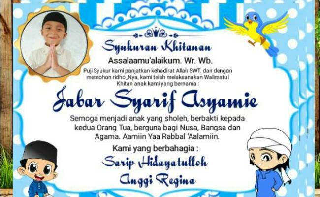 Detail Ucapan Tasyakuran Khitanan Nomer 22