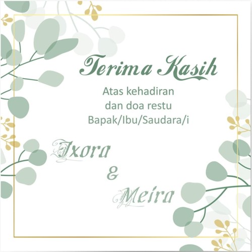 Ucapan Terima Kasih Undangan Ucapan Terima Kasih Undangan